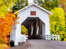 Pont couvert Hoffman dans l’Oregon, États-Unis